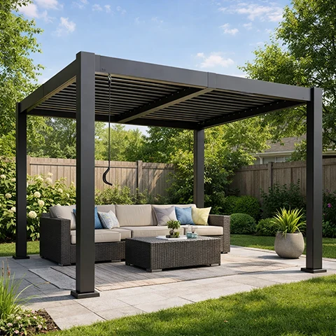 manual louvered pergola – 111 manual louvered pergola - 111