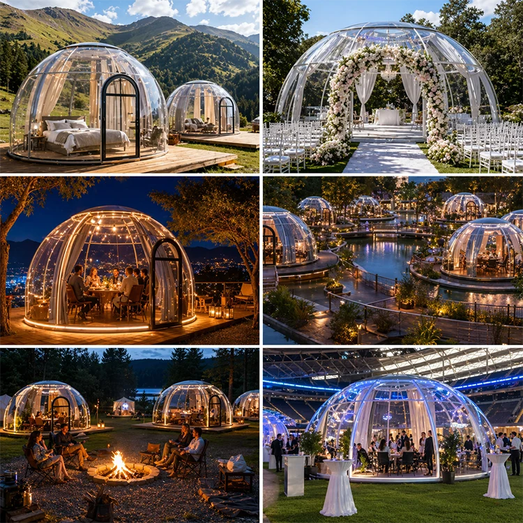 application of clear dome tents – 1 application of clear dome tents - 1