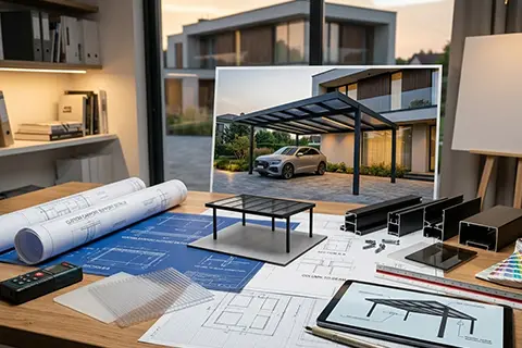 custom project support of aluminum carports – 1 custom project support of aluminum carports - 1