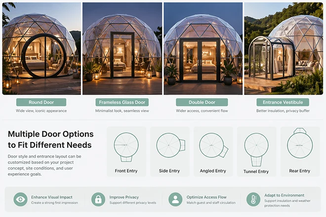door and entrance design of clear dome tent – 11 door and entrance design of clear dome tent - 11