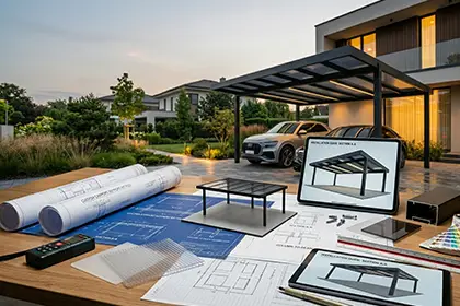 drawing and installation support of aluminum carports – 1 drawing and installation support of aluminum carports - 1