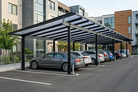 multi-bay aluminum carports – 1 multi-bay aluminum carports - 1
