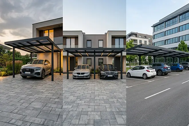 parking layout options of aluminum carports – 1 parking layout options of aluminum carports - 1