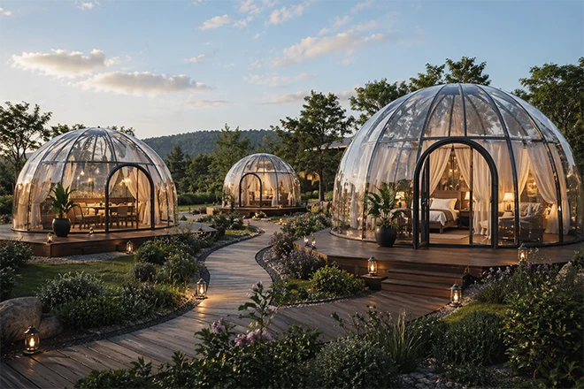 size and layout customization of clear dome tent – 111 size and layout customization of clear dome tent - 111