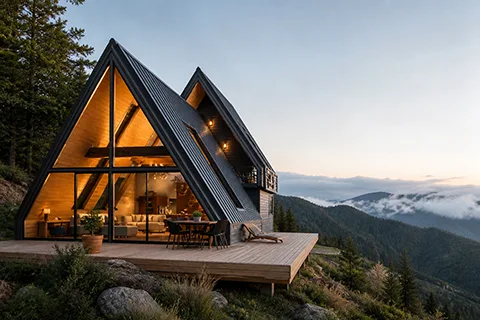 A-Frame Aluminum Cabin – 11 A-Frame Aluminum Cabin - 11