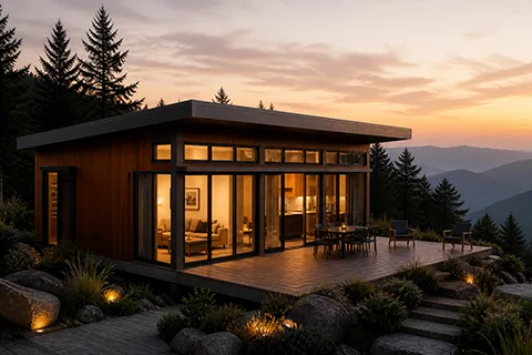 Flat-Roof Modular Cabin – 11 Flat-Roof Modular Cabin - 11