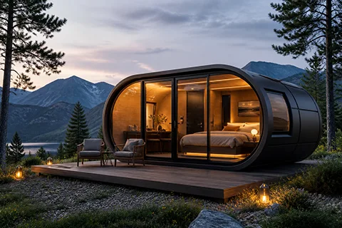 Glamping Pod – Capsule Cabin – 11 Glamping Pod - Capsule Cabin - 11