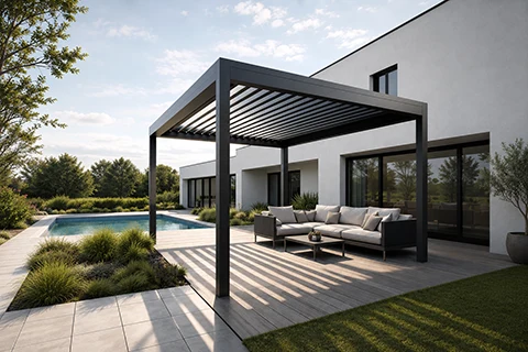 aluminum louvered pergolas - 123