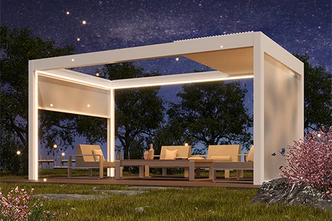 aluminum retractable pergolas - 121