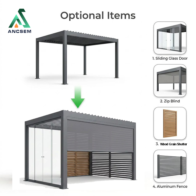 smart louvered pergola project design support - 2