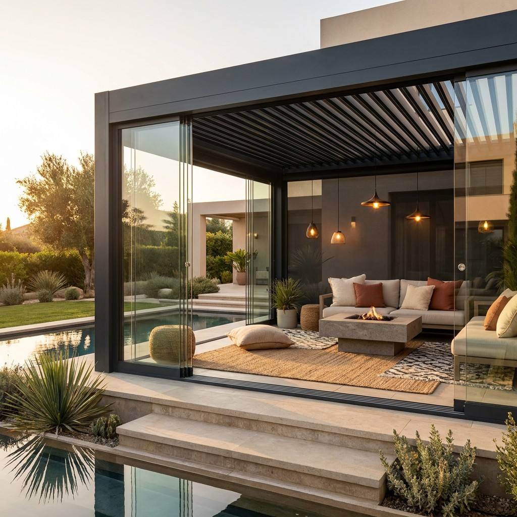pergola-Rugs and Throw Pillows
